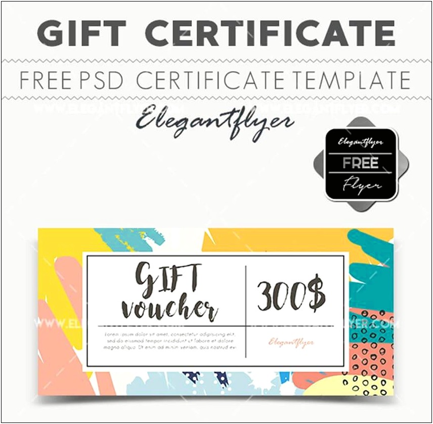7 X3 Gift Certificate Template Word