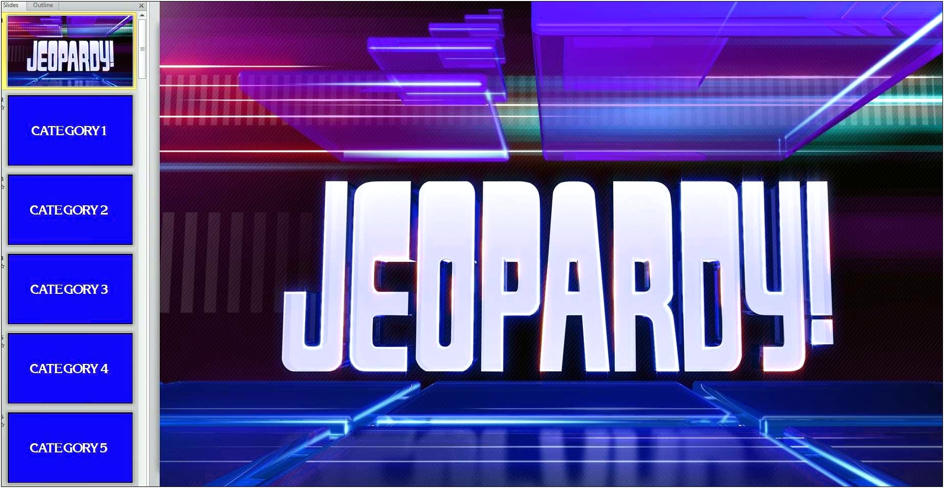 7th Grade Word Problems Jeopardy Template