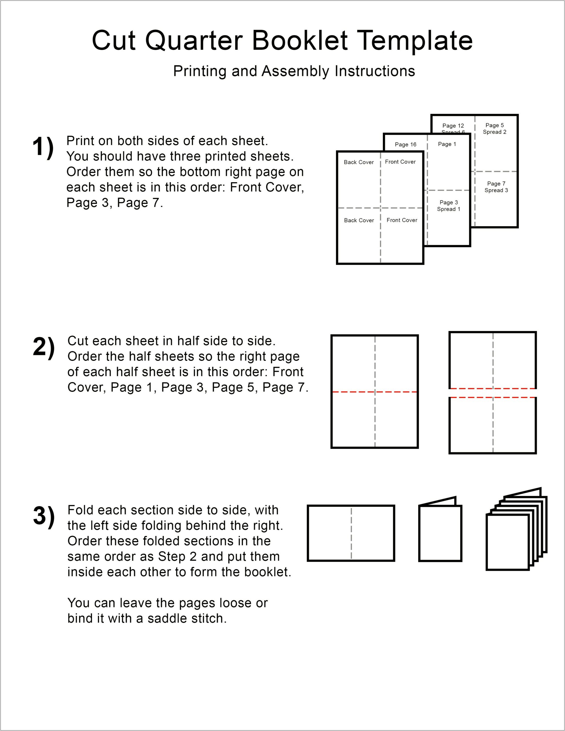 8 Page Booklet Template For Word