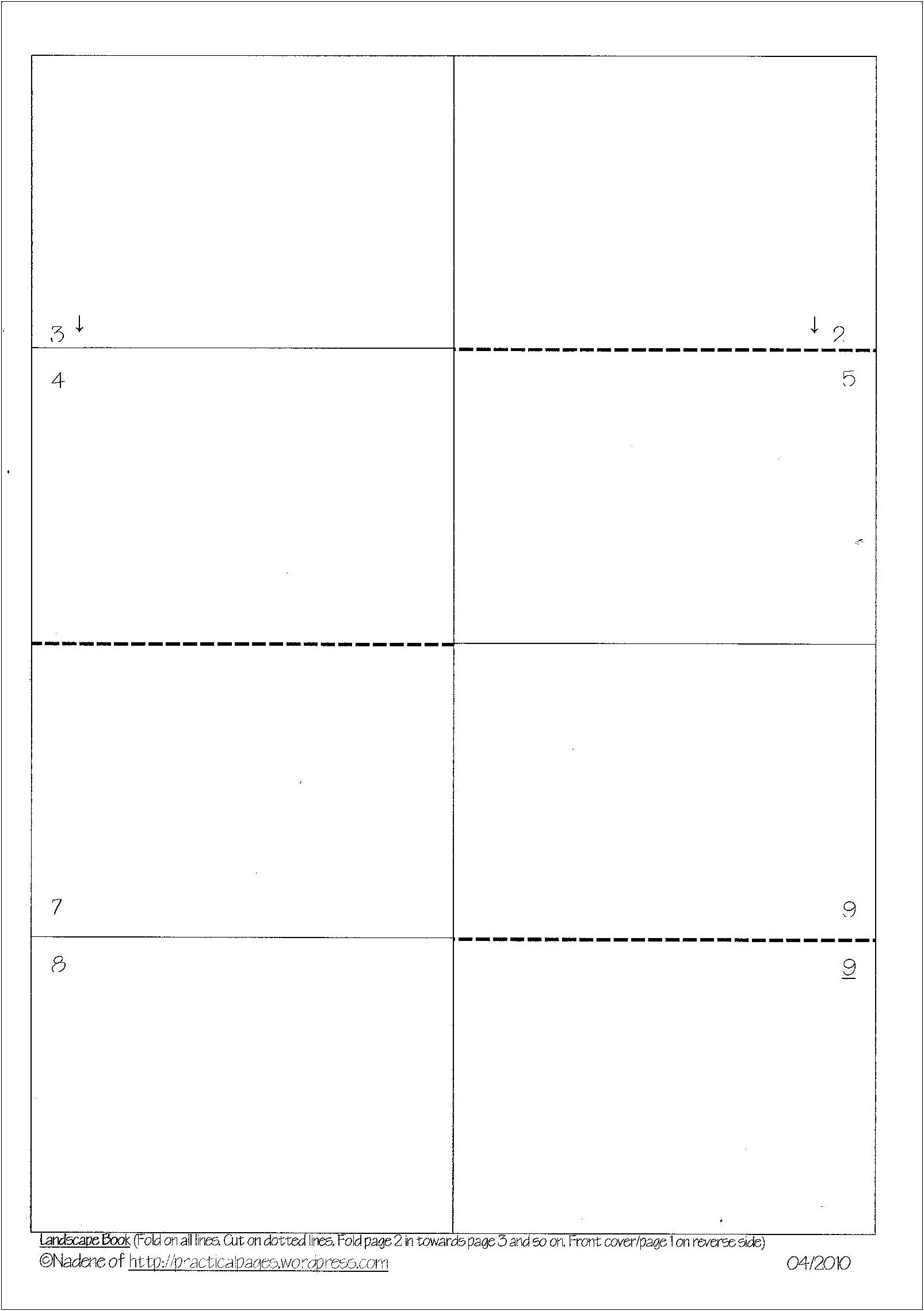 8 Page Folded Booklet Template Word