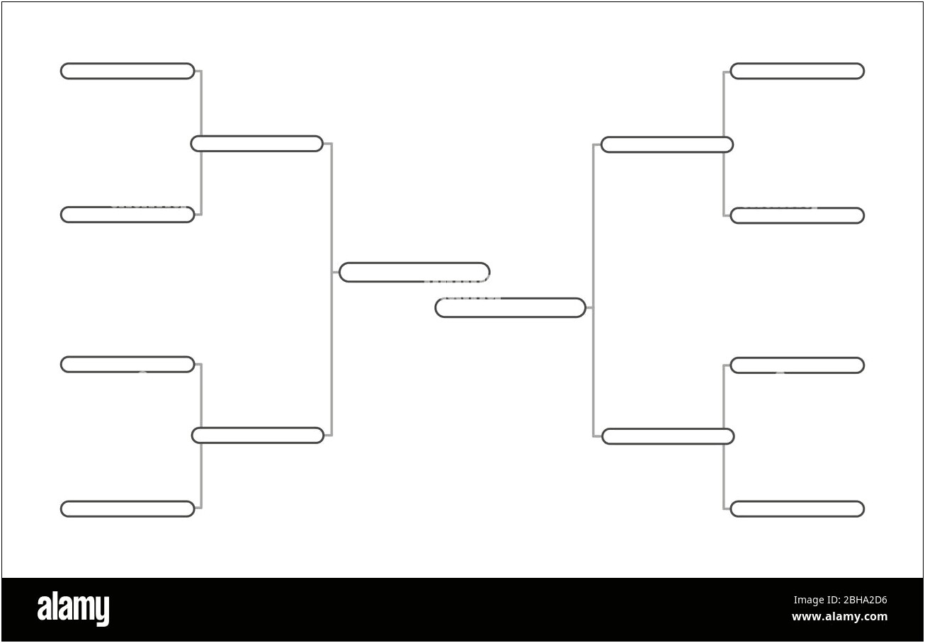 8 Person Tournament Bracket Butterfly Template Word