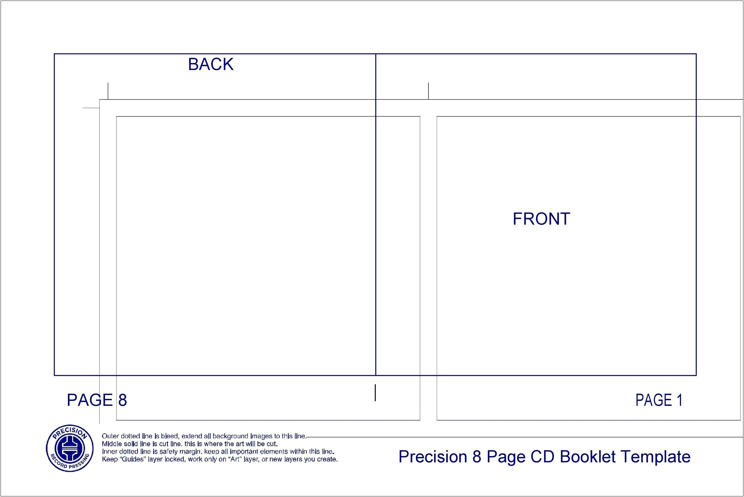 8.5 X 11 Booklet Template Word
