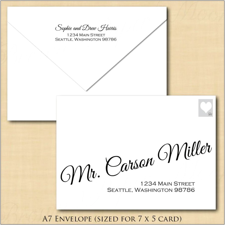 A7 Envelope Template For Microsoft Word