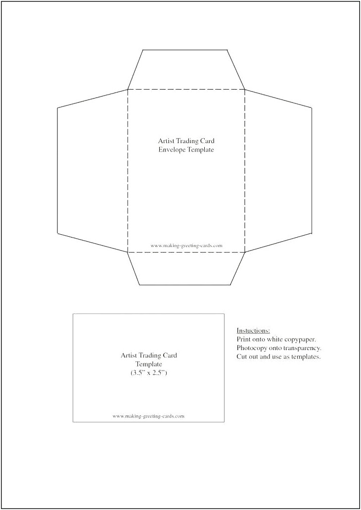 A9 Greeting Card Envelope Template Word
