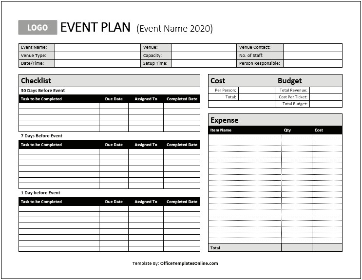 Action Plan Template Ms Word &