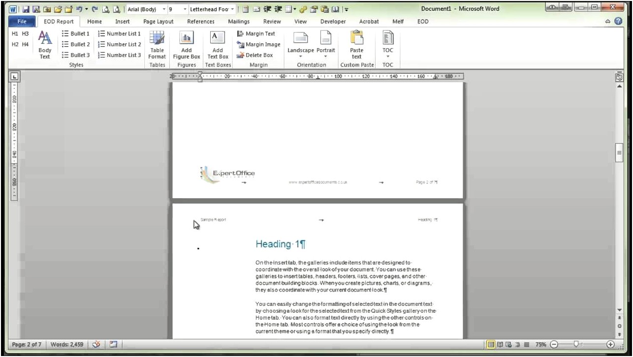 Add A Page To A Template In Word