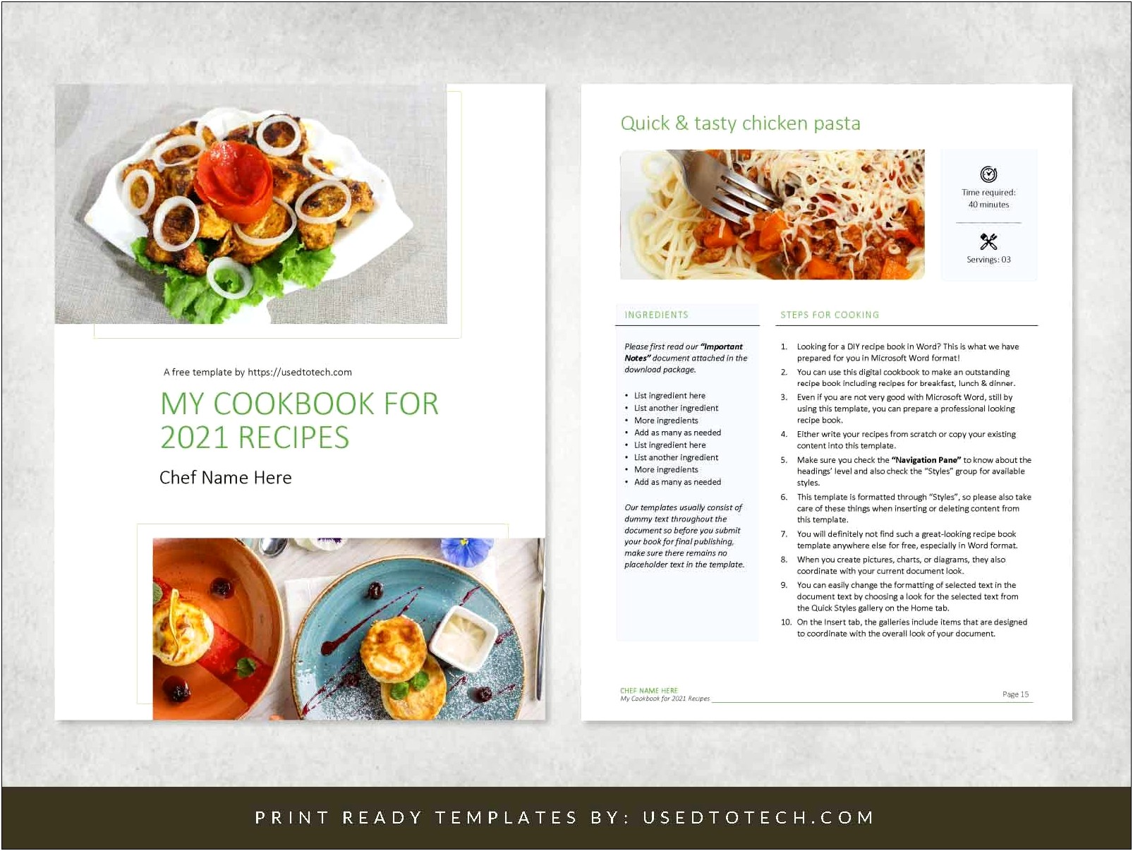 Add More Pages To Booklet Template In Word