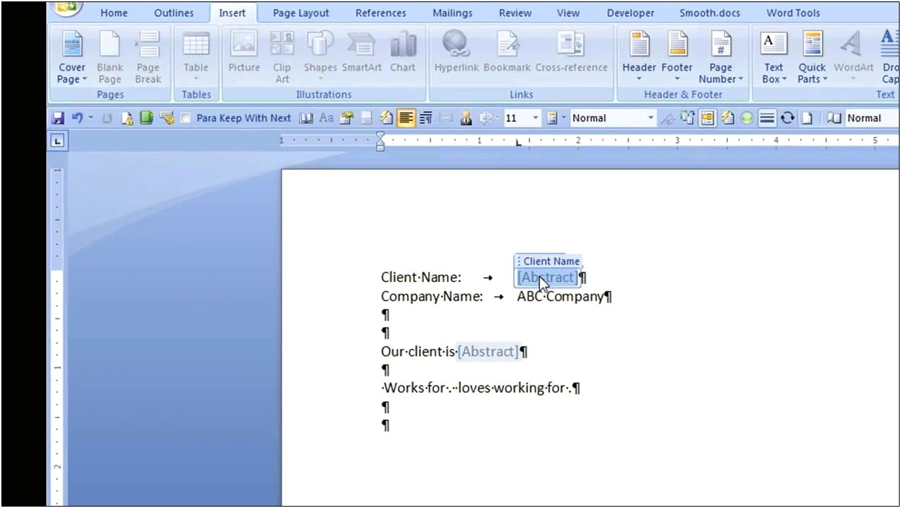 Altering The Normal.dot Template In Word 2007