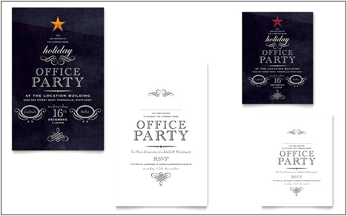 Annual Holiday Party Template Microsoft Word