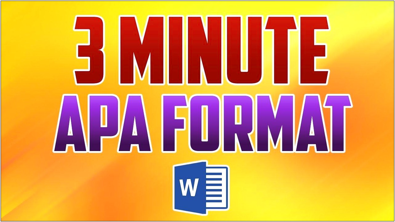 Apa Format Microsoft Word 2016 Template