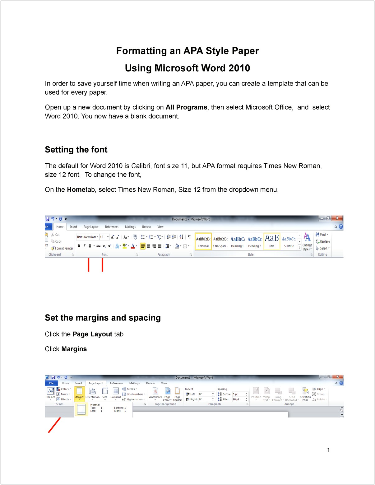 Apa Research Paper Microsoft Word Template