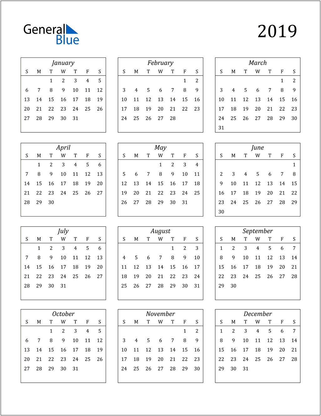April Calendar 2019 Template Word Doc