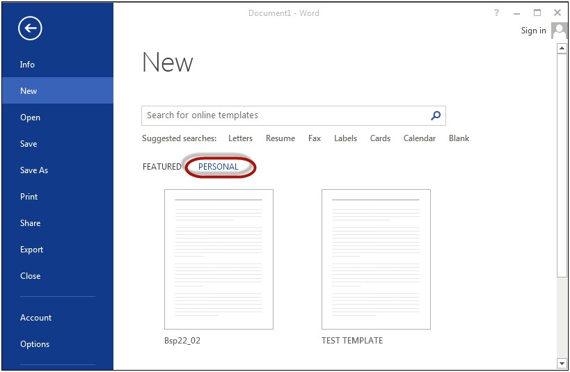 Are Templates Available With Word 2007 Located