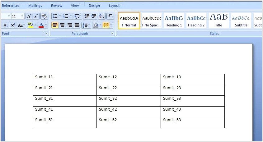 Aspose Binding Data Table Word Template