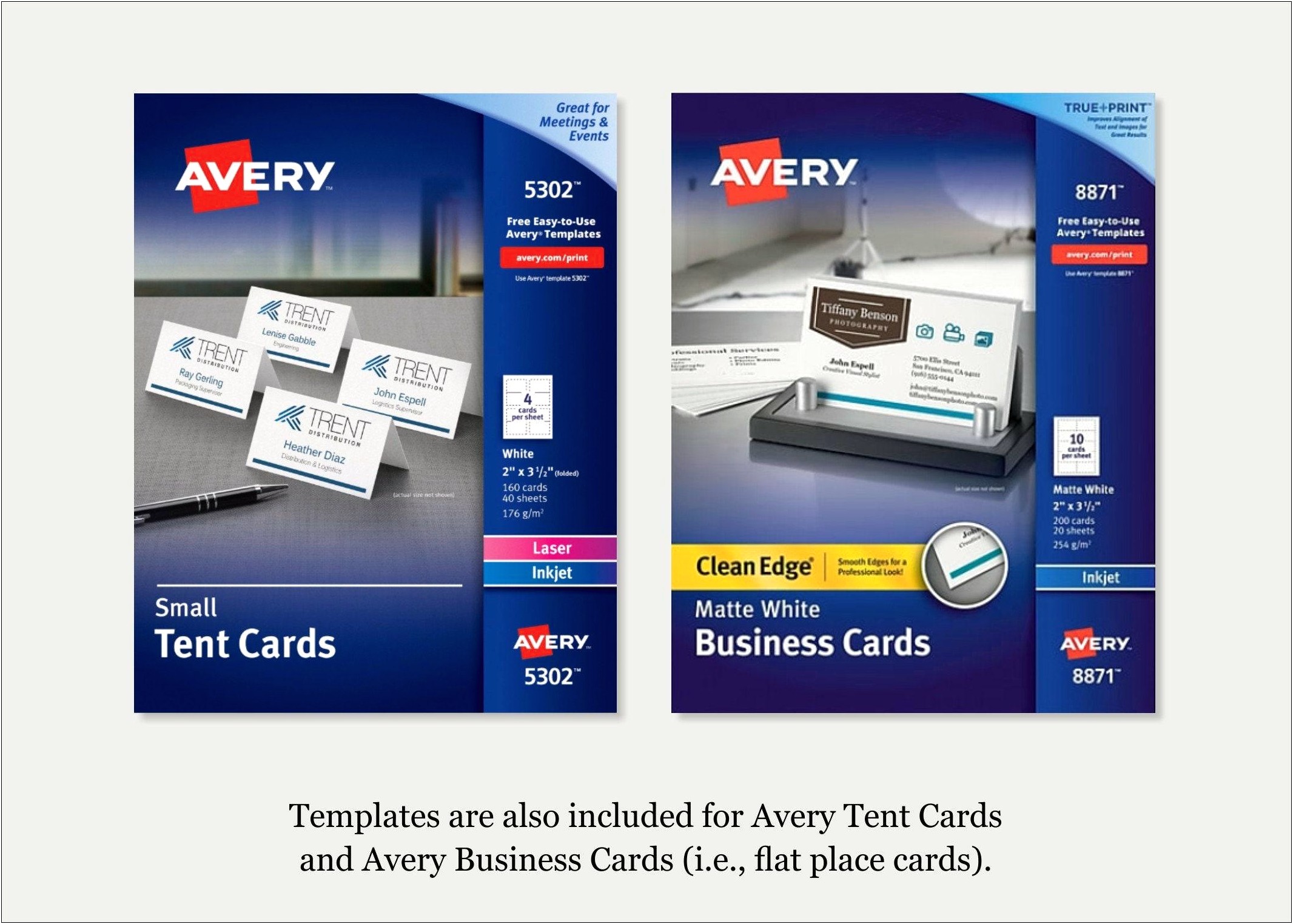 Avaery Business Card Word Template 8877