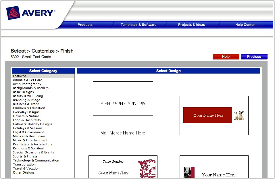 Avery 5302 Template For Word 2010