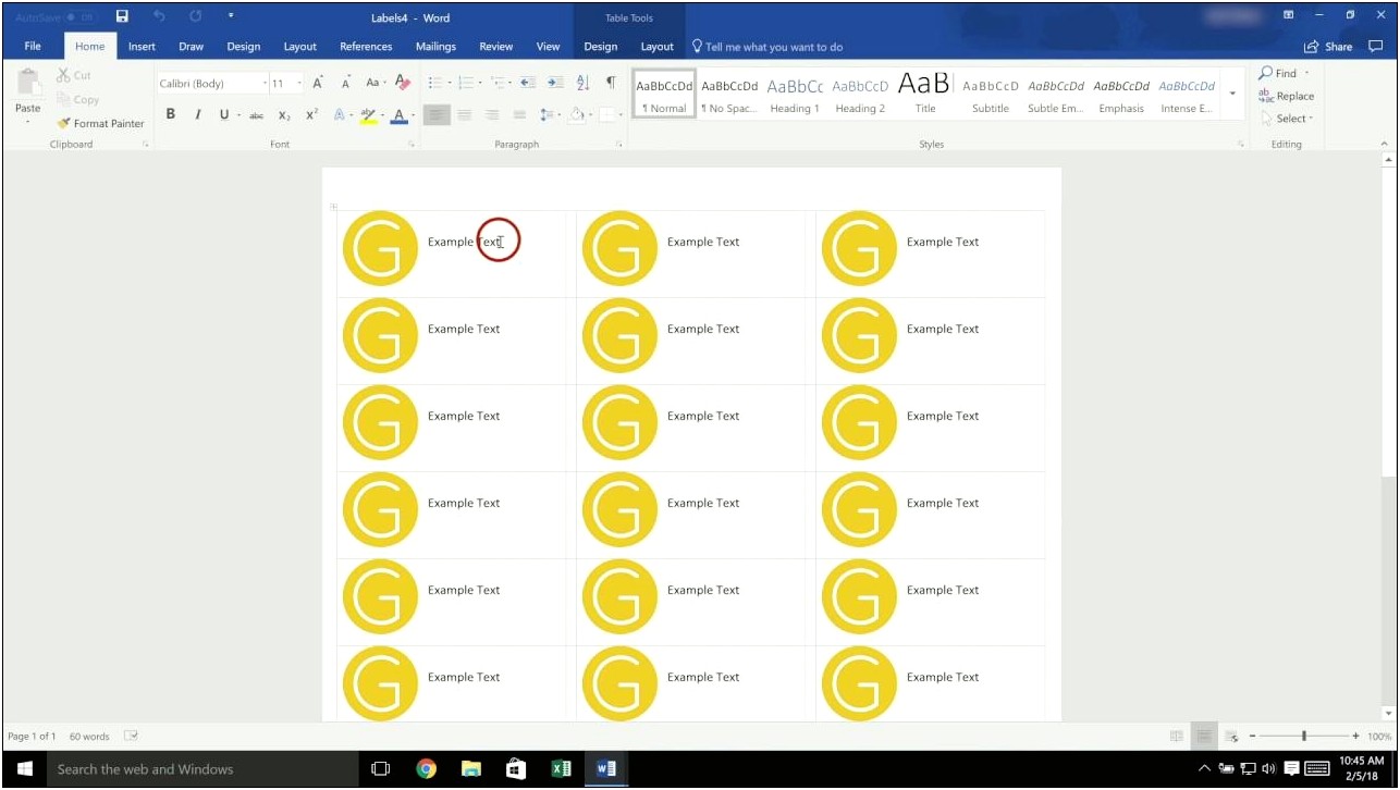 Avery Big Tab Templates For Microsoft Word 2016