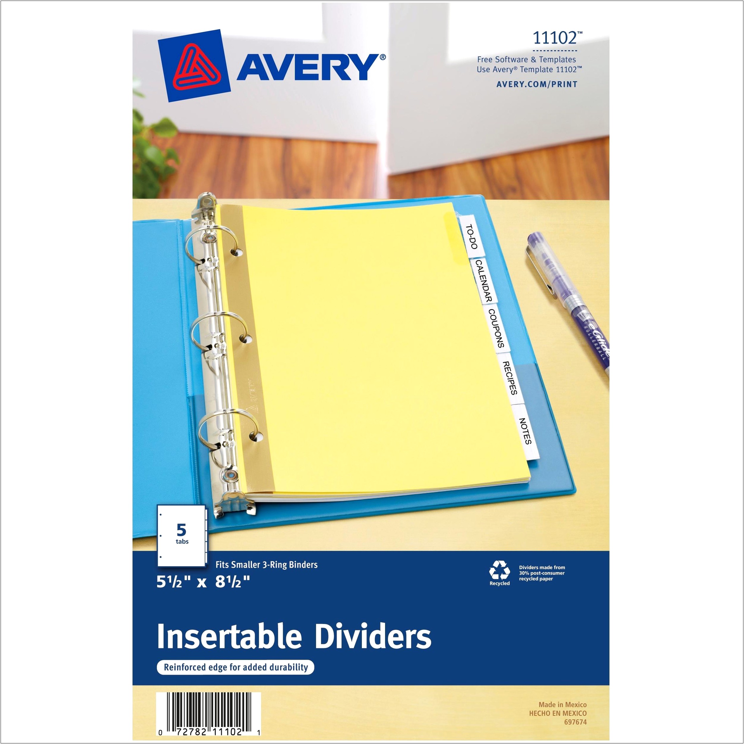 Avery Binder Divider Templates For Microsoft Word