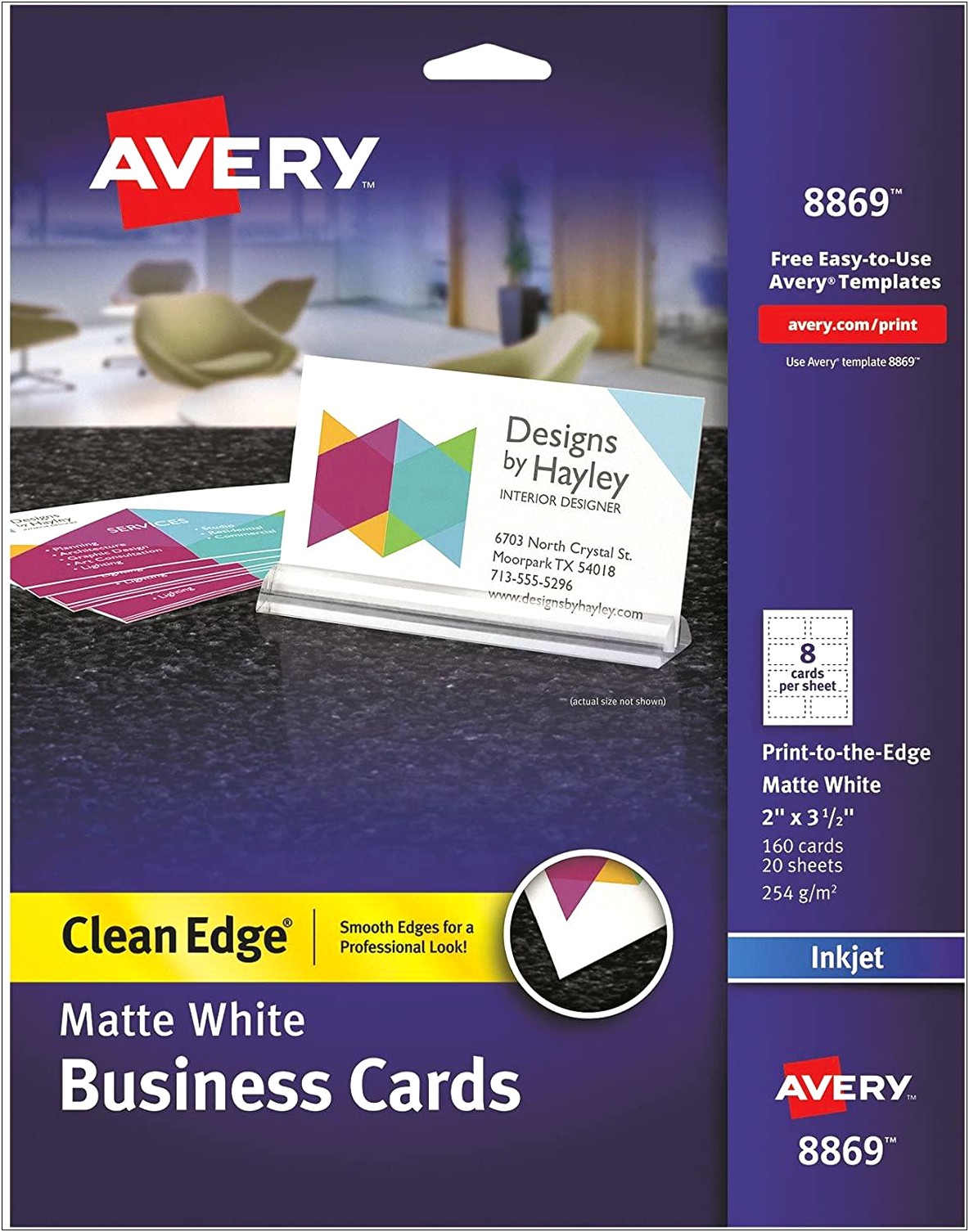 Avery Business Cards Template 8869 Word Document