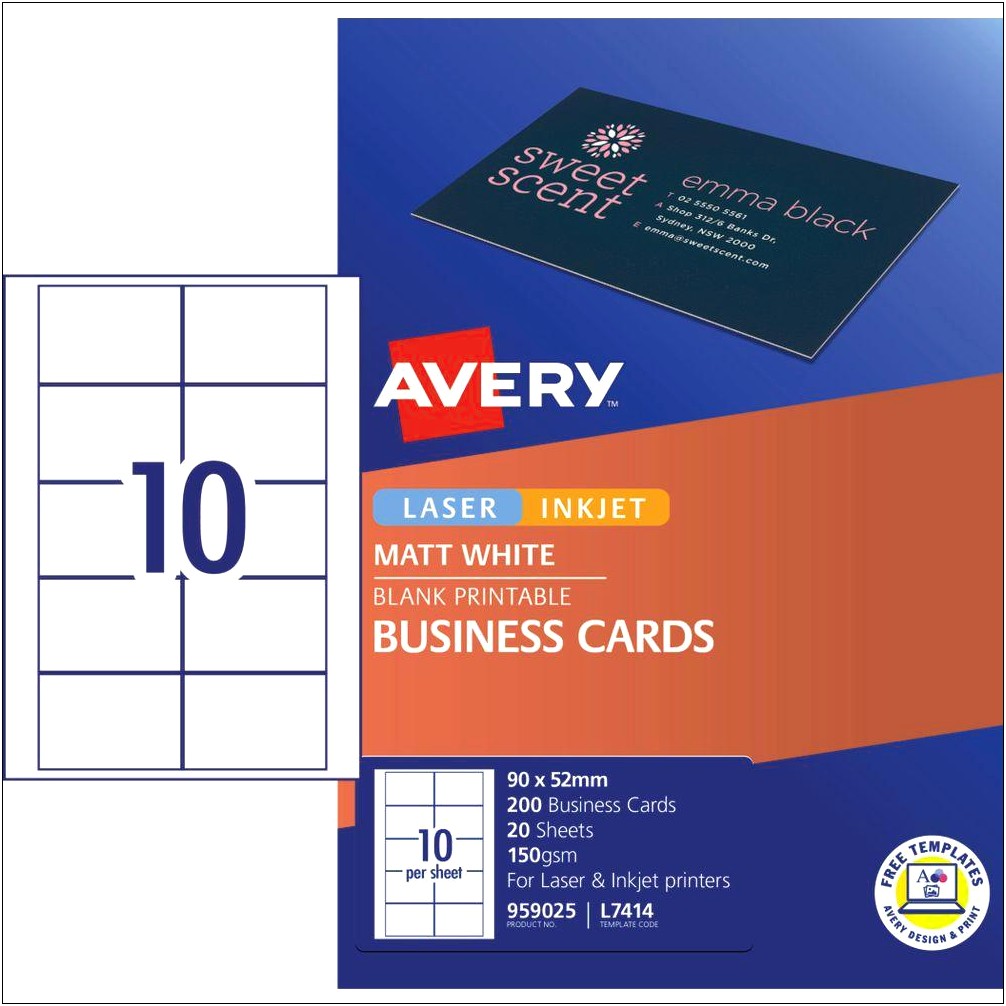 Avery Businesss Card Template For Word