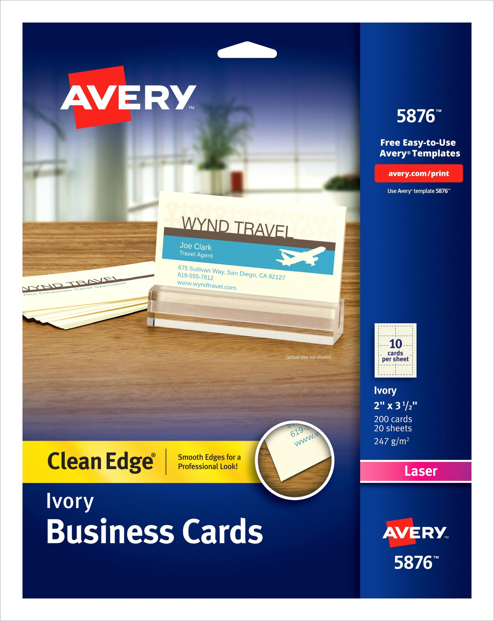 Avery Double Sided Business Cards Word Template