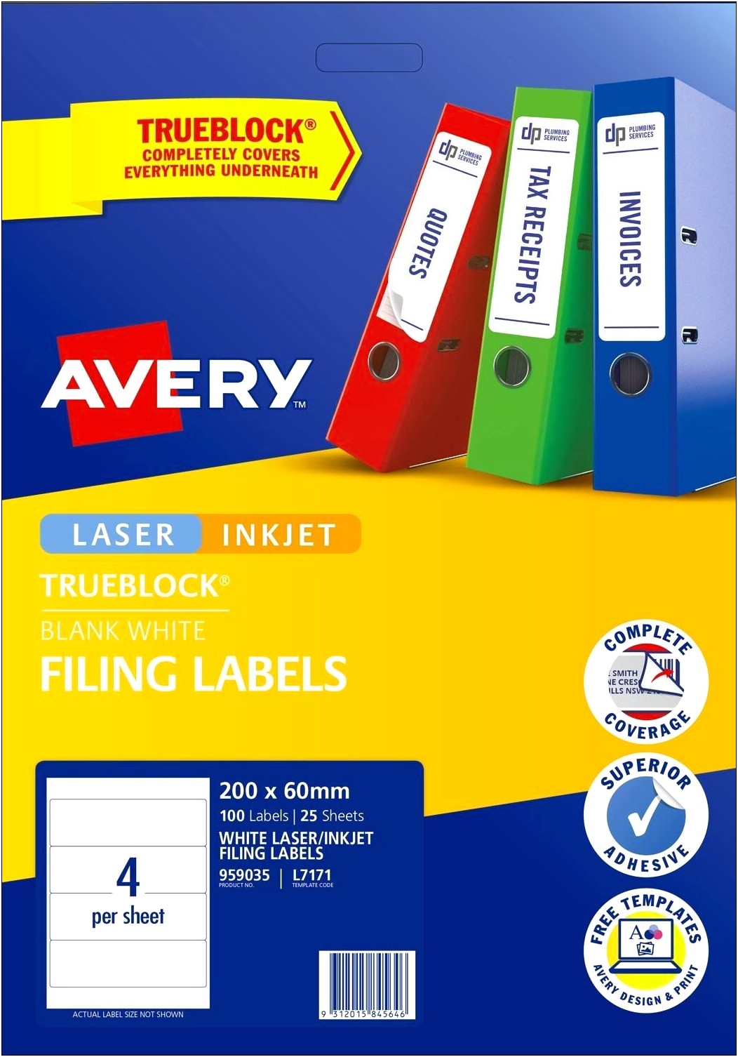 Avery L7171 Label Template For Word