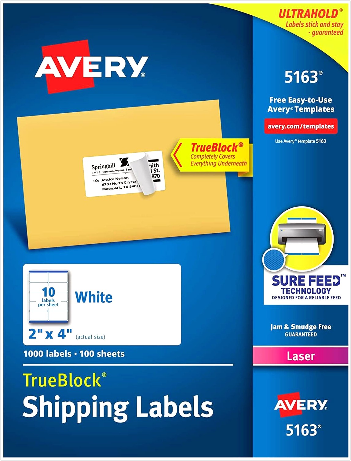 Avery Label 2x4 Template Ms Word