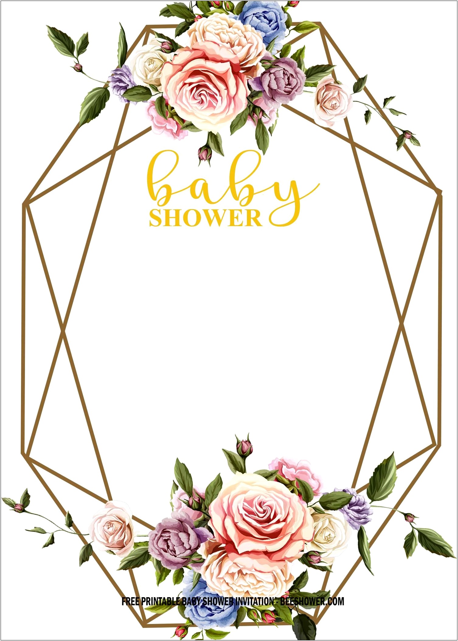 Baby Shower Invitation Template And Word