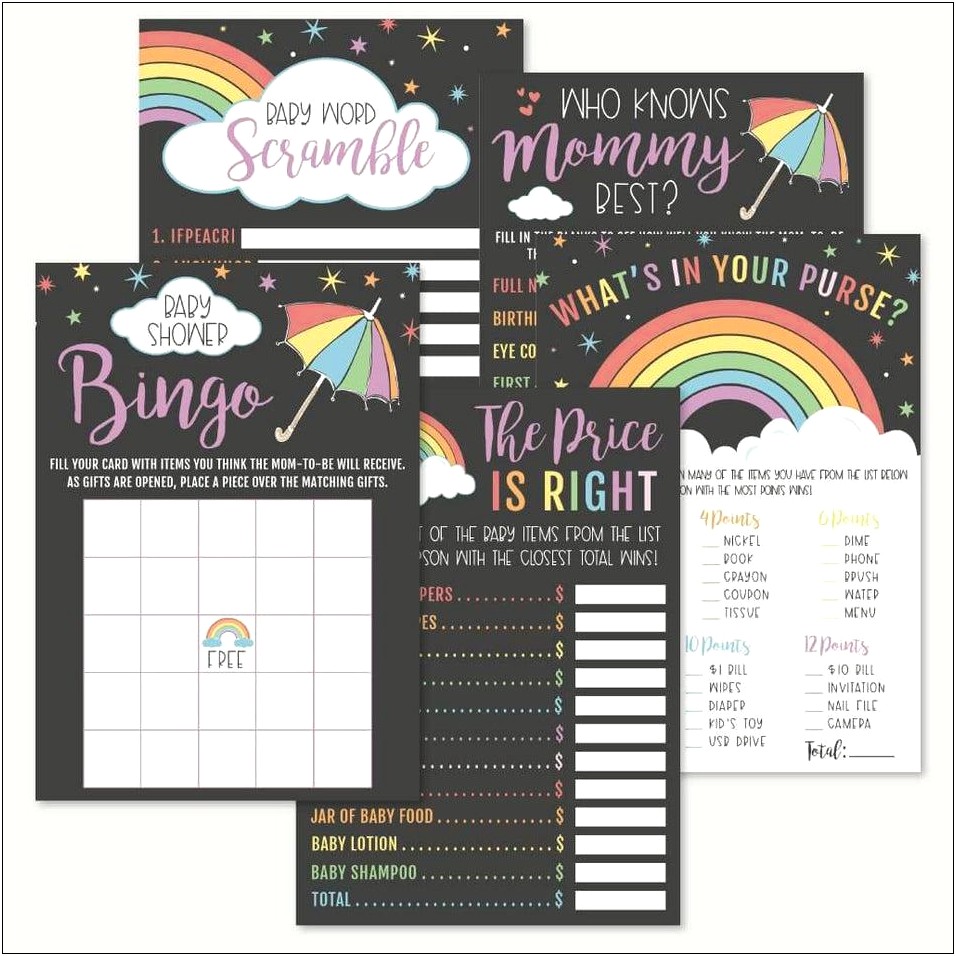 Baby Shower Overall Templates For Word