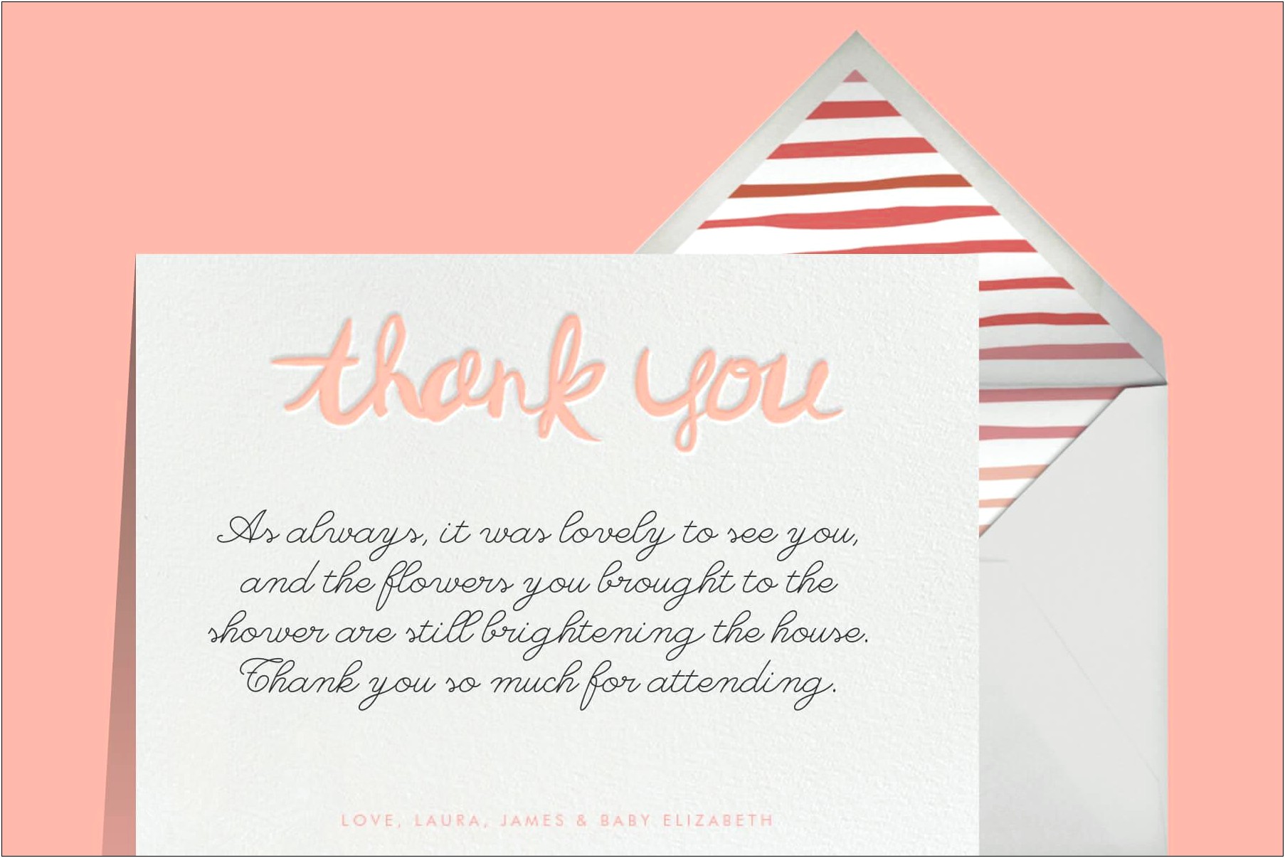 Baby Shower Thank You Card Template Word