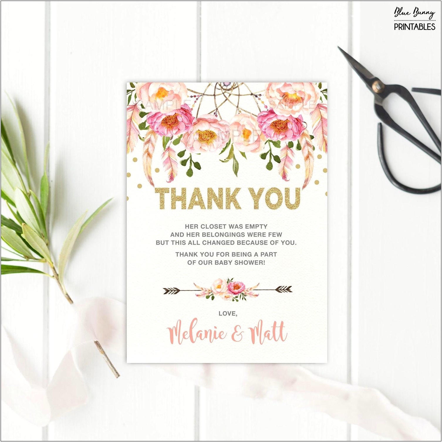 Baby Shower Thank You Tags Template Word