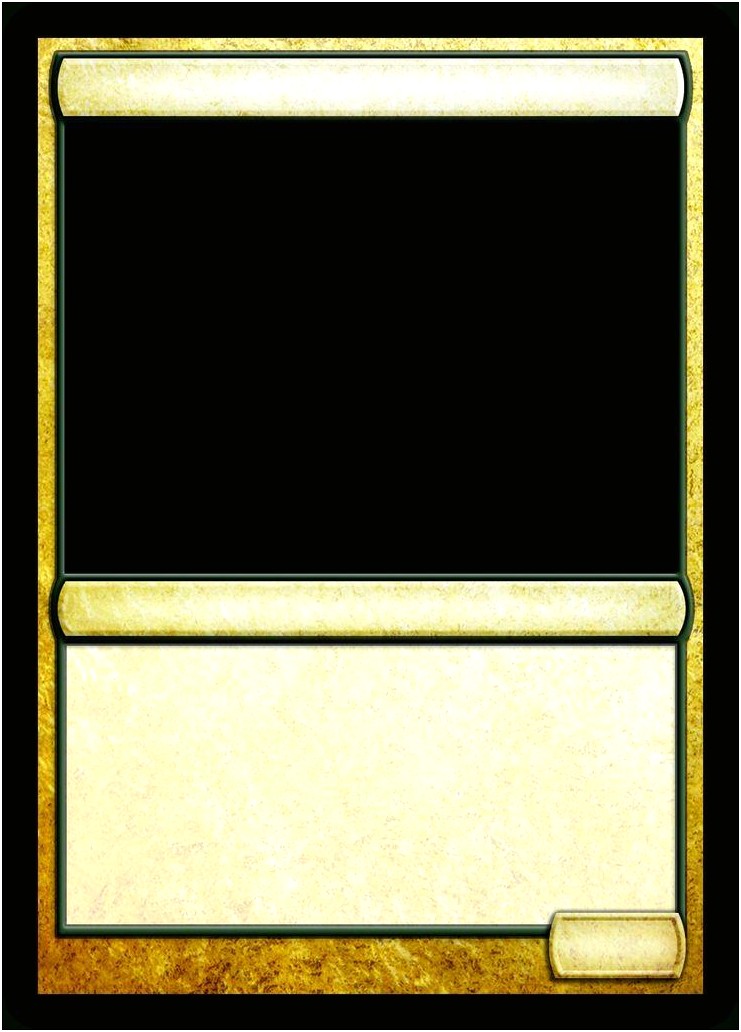 Backside Of Magic Card Template Without Words
