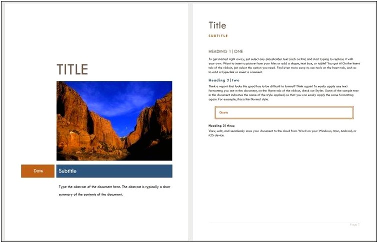 Best Microsoft Word Templates For Reports