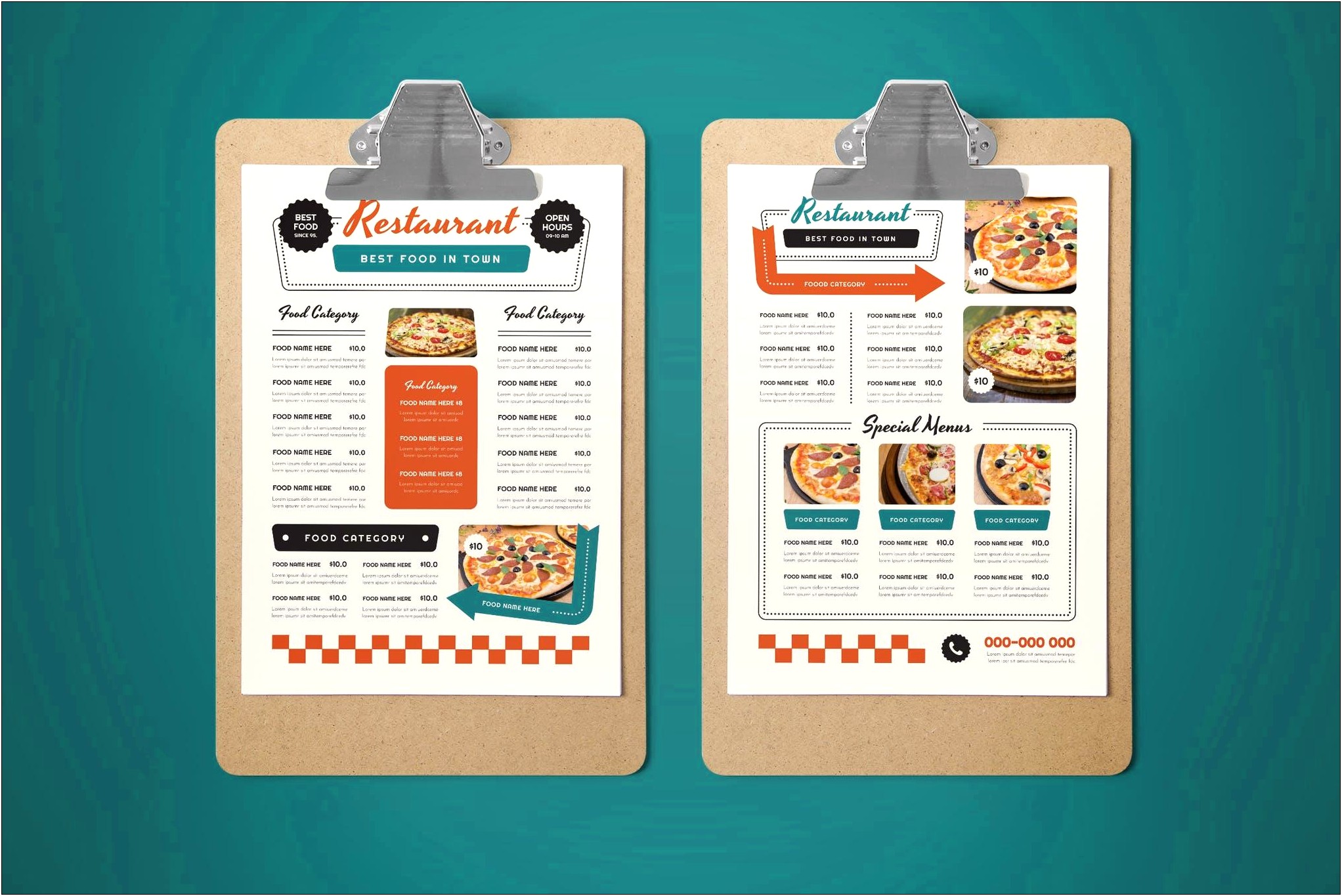 Best Restaurant Menu Templates For Word Paid