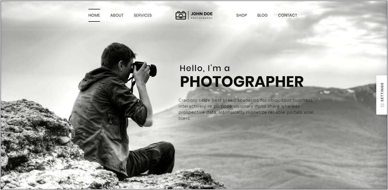 Best Word Press Template For Photographers