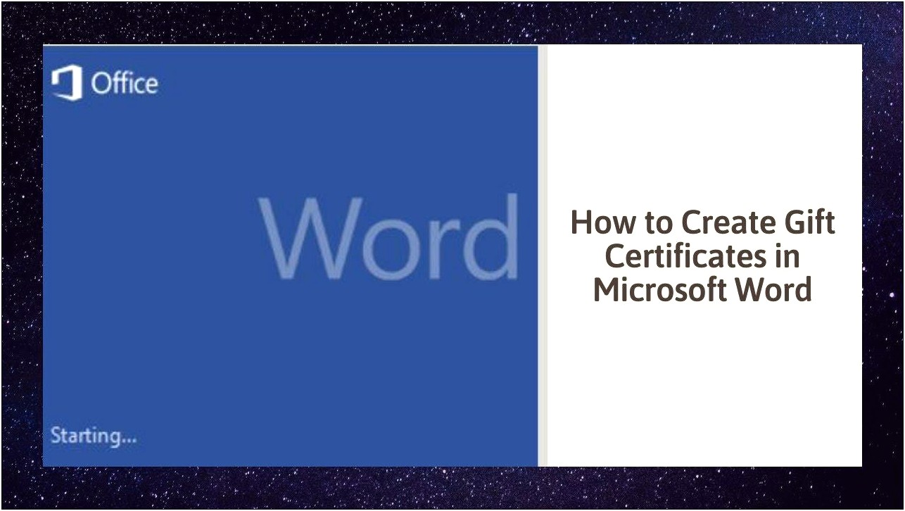 Bible Gift Certificate Template Microsoft Word