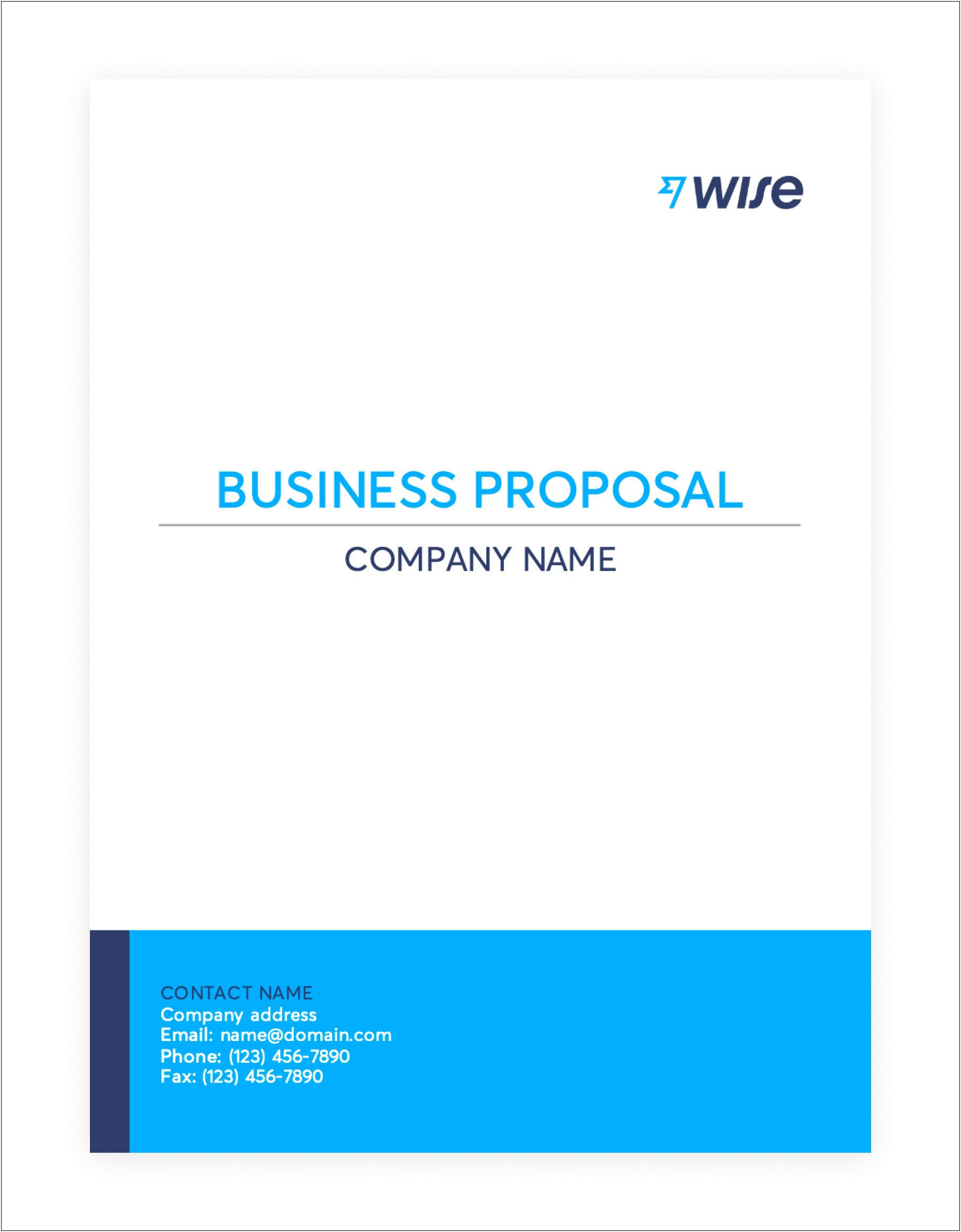 Bid Proposal It Service Contract Template Word Doc