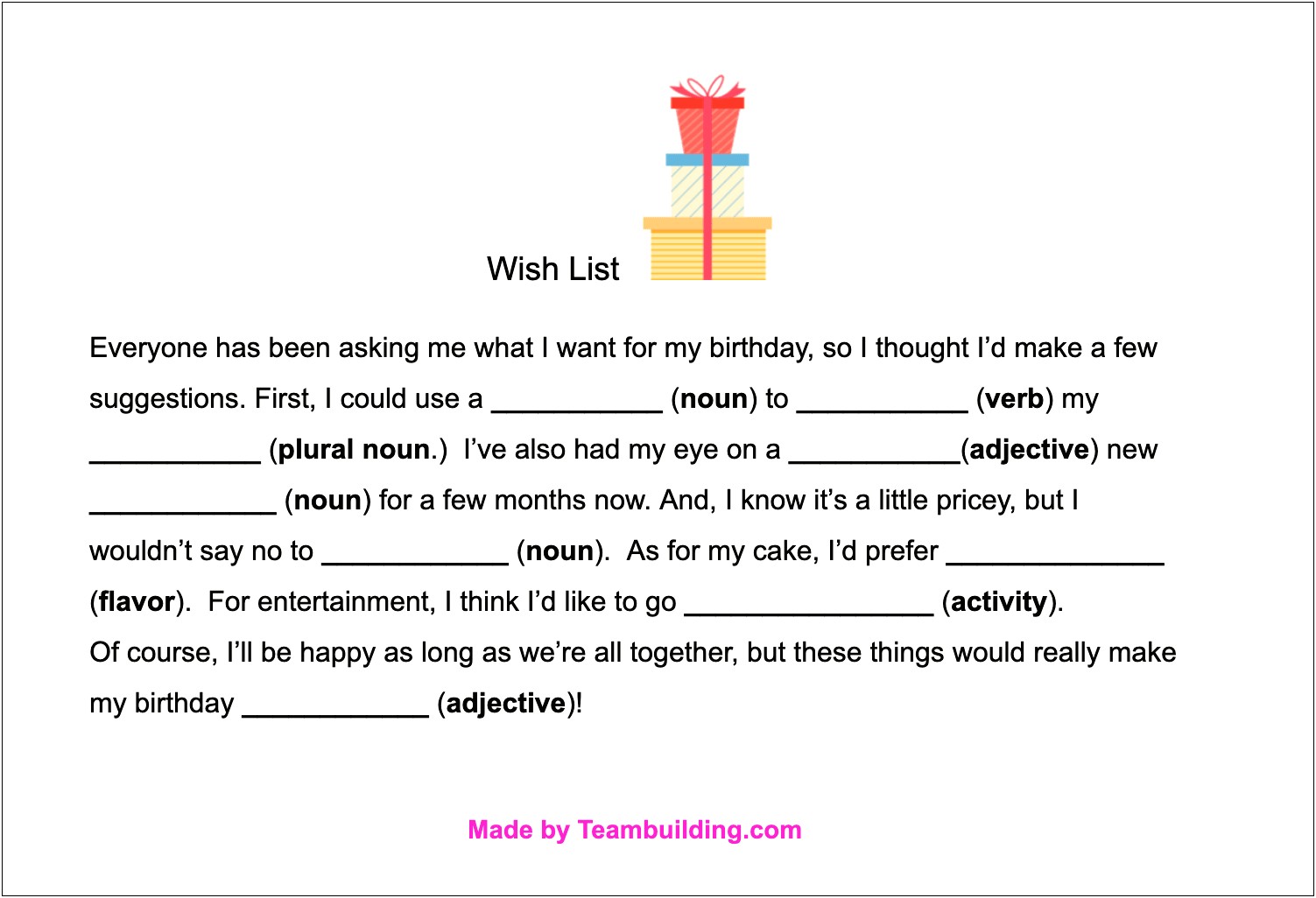 Birthday Order Program Booklet Template In Word