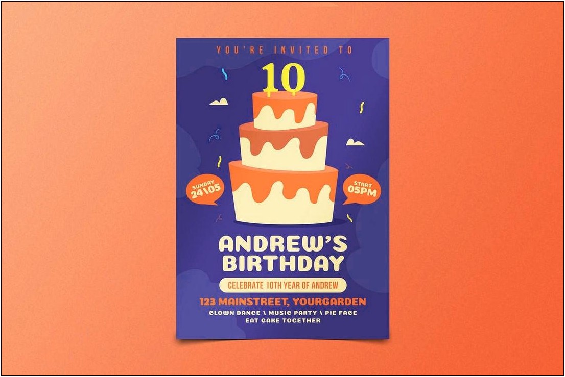Birthday Party Flyer Templates For Word