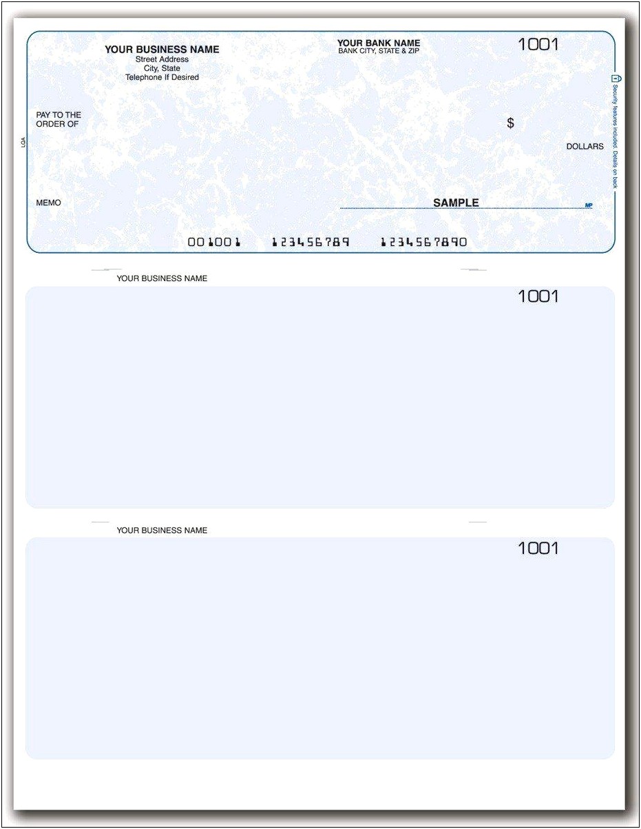 Blank Check With Voucher Template Word Document