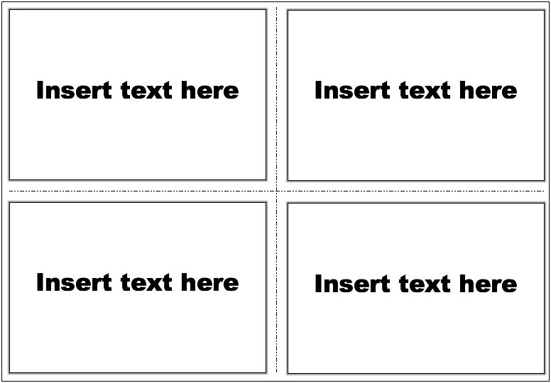 Blank Index Card Template For Word