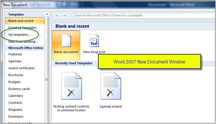 Brochure Template For Ms Word 2007