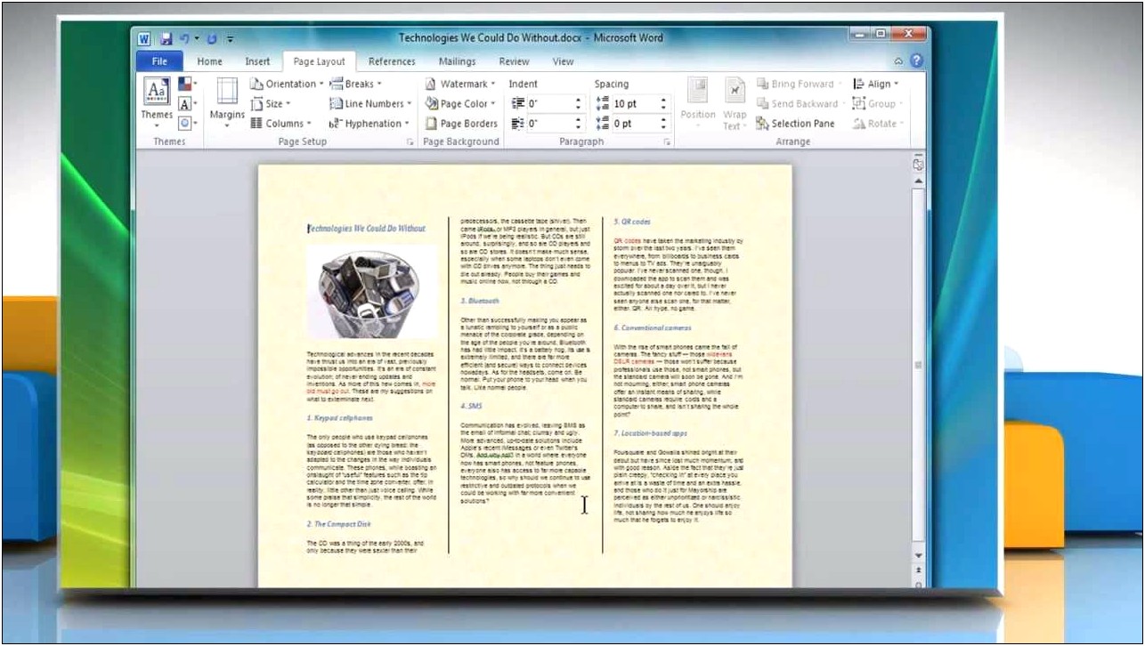 Brochure Template In Microsoft Word 2003