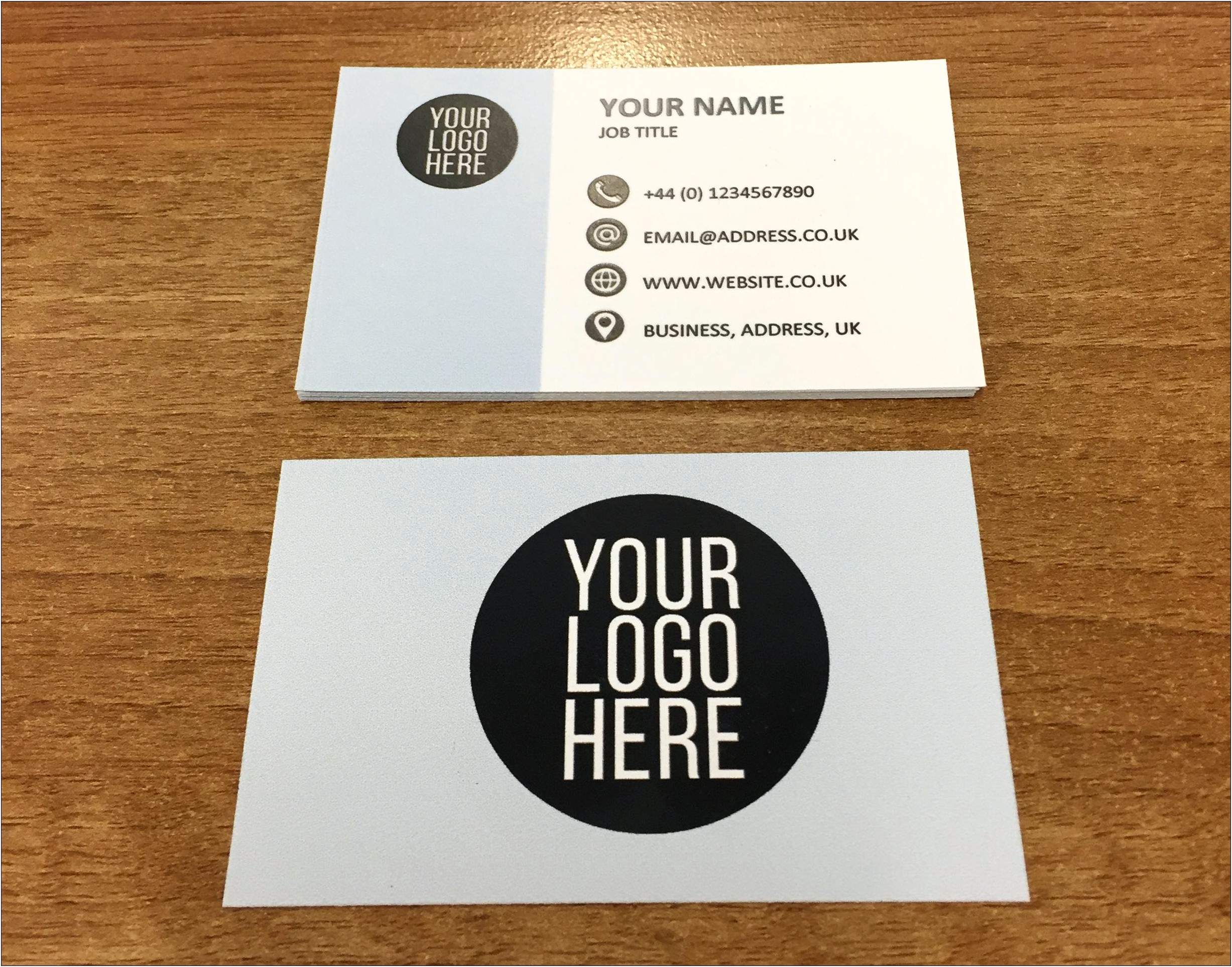 Business Card Blank Template Word 2007