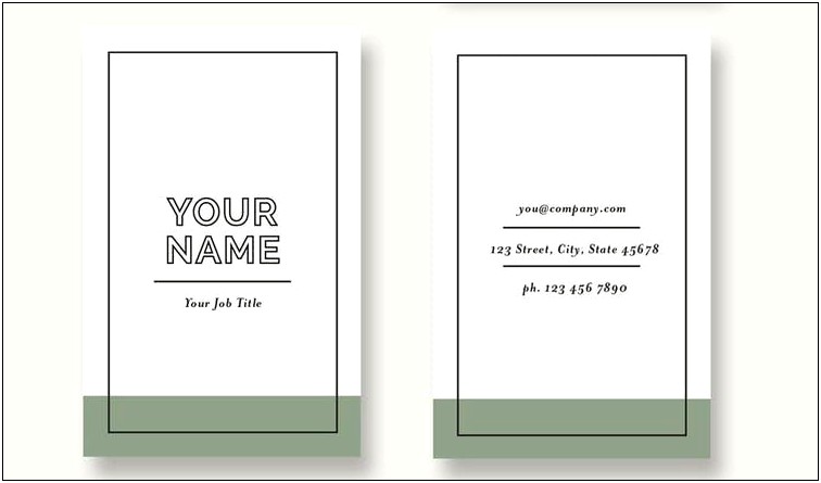 Business Card Template From Indesign To Word