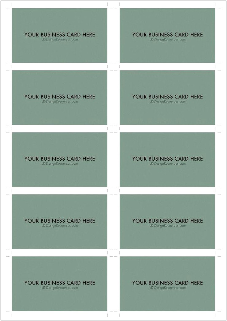 Business Card Template With Border Avery Word