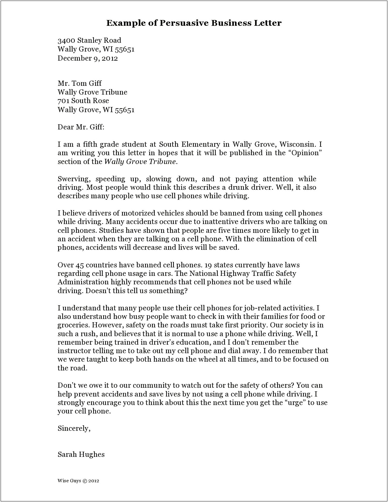 Business Letter Template For Microsoft Word