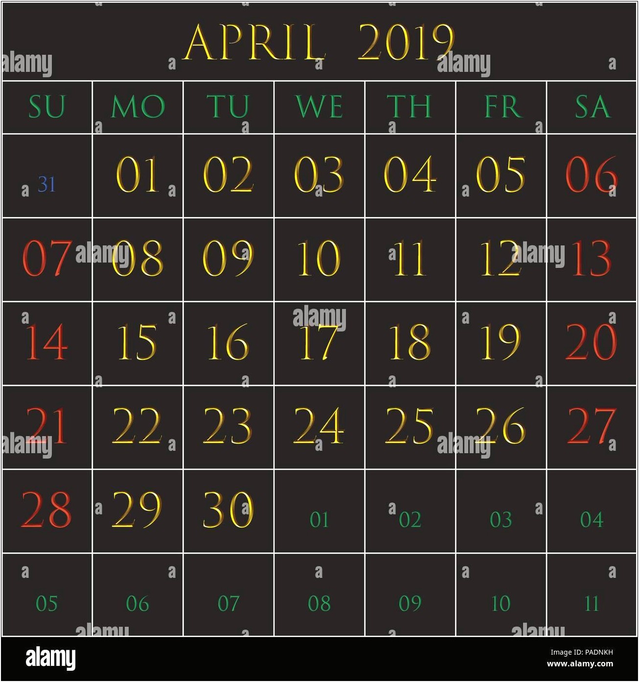 Calendar Template December 2018 Through January 2019ms Word