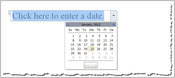 Calendar Template For Microsoft Word 2007