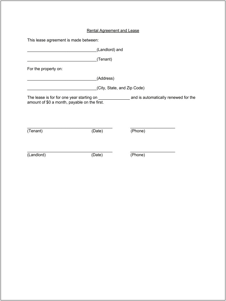 California Commercial Lease Agreement Template Word